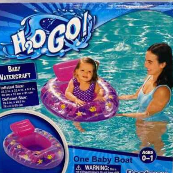 Bestway H2O Go Watercraft Inflatable Safety Pool Float Raft Boat Baby 0-1 Yr NIB - Picture 5 of 5